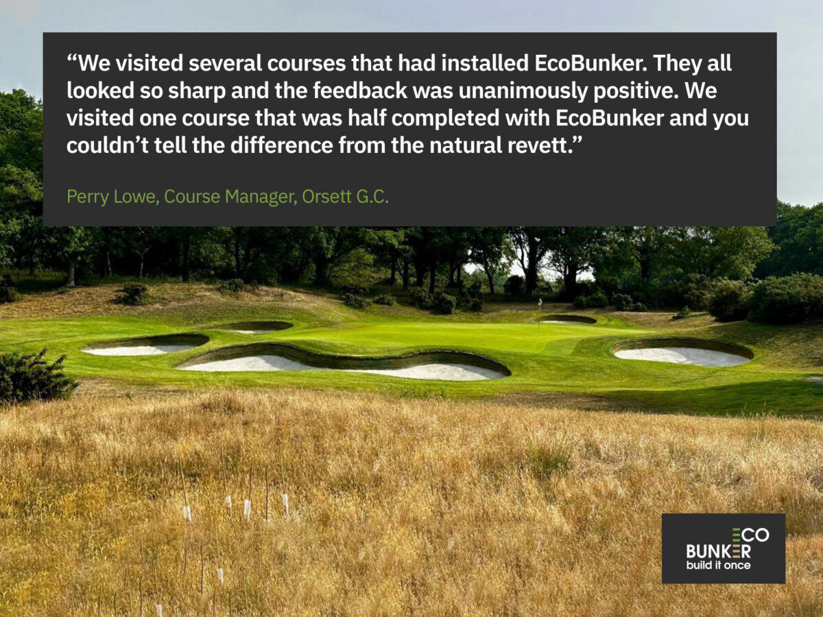 Orsett G.C. solves erosion problem - Ecobunker